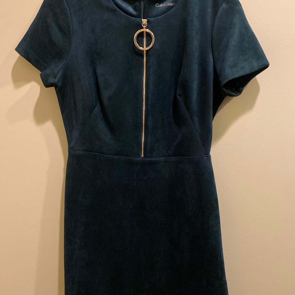 Calvin Klein faux velvet dress
